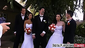 Las Grandes Tetas Y Habilidades De Paja De Casey Calvert En La Escena 2 De Wedding Belles