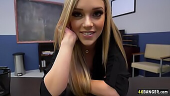 Kali Roses, The Stunning Secretary, Seduces Her Boss With A Mind-Blowing Oral Sex Session